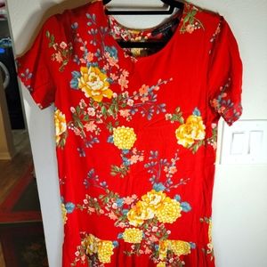 Forever 21 Contemporary Floral Short Dress size M